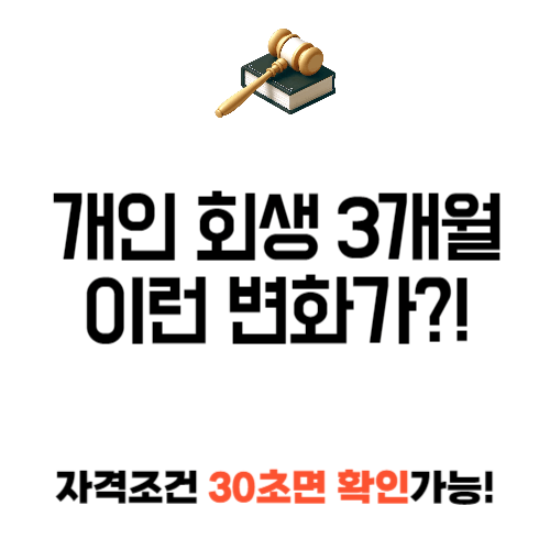 개인회생 3개월