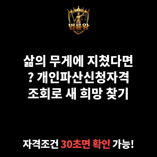 개인파산신청자격조회