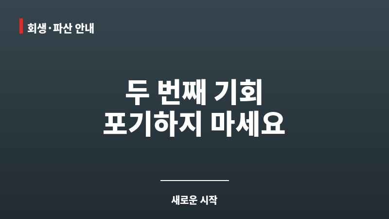 개인회생 재신청 기간 보조 이미지 개인회생 재신청 기간 보조 이미지