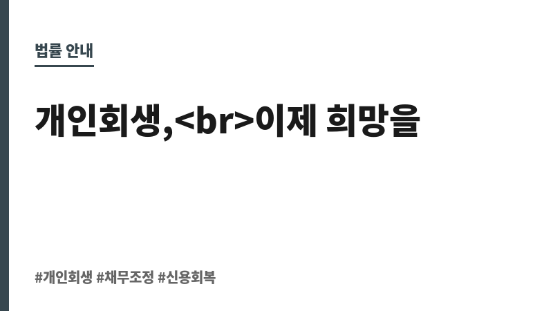 개인회생직접 보조 이미지 개인회생직접 보조 이미지