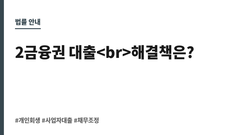 2금융권사업자대출 보조 이미지