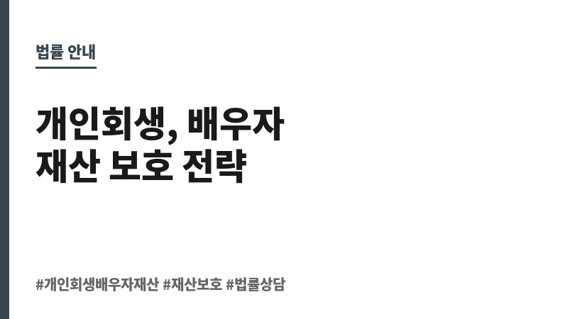 개인 회생 배우자 재산 보조 이미지 개인 회생 배우자 재산 보조 이미지