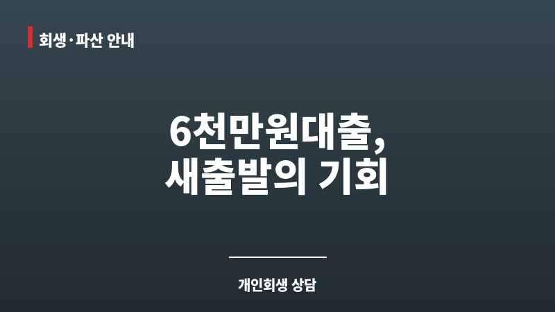 6천만원대출 보조 이미지