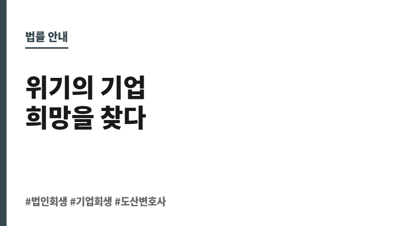 법인회생전문변호사 보조 이미지