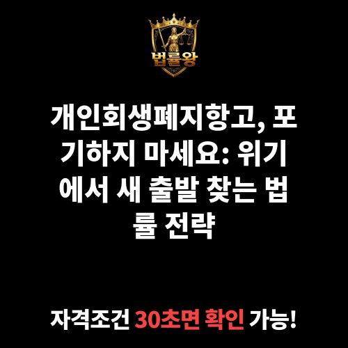 개인회생폐지항고