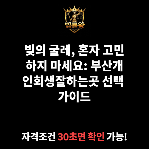 부산개인회생잘하는곳
