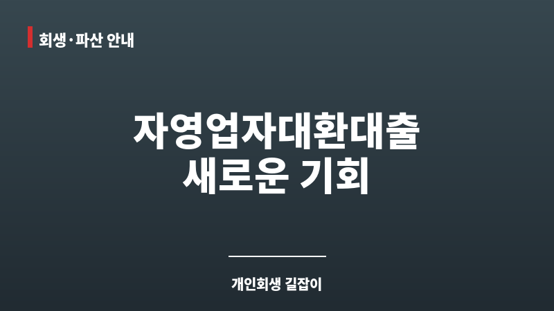자영업자대환대출 보조 이미지 자영업자대환대출 보조 이미지