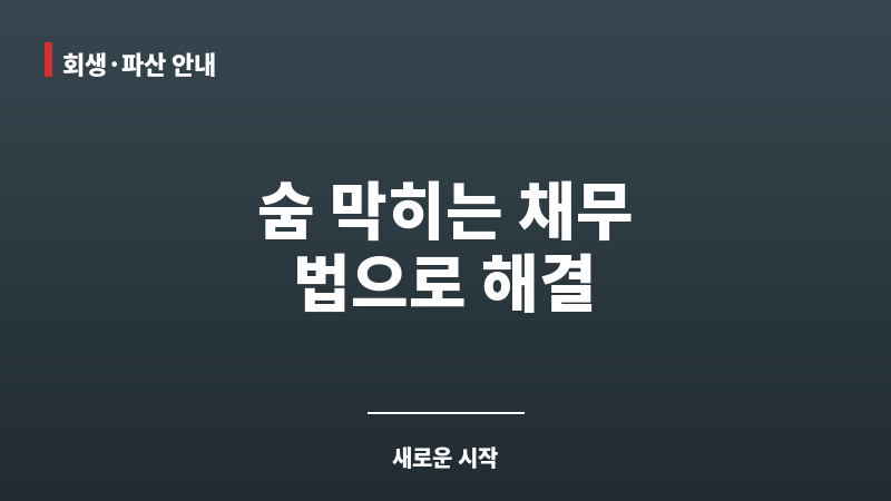 개인회생 절차 비용 보조 이미지