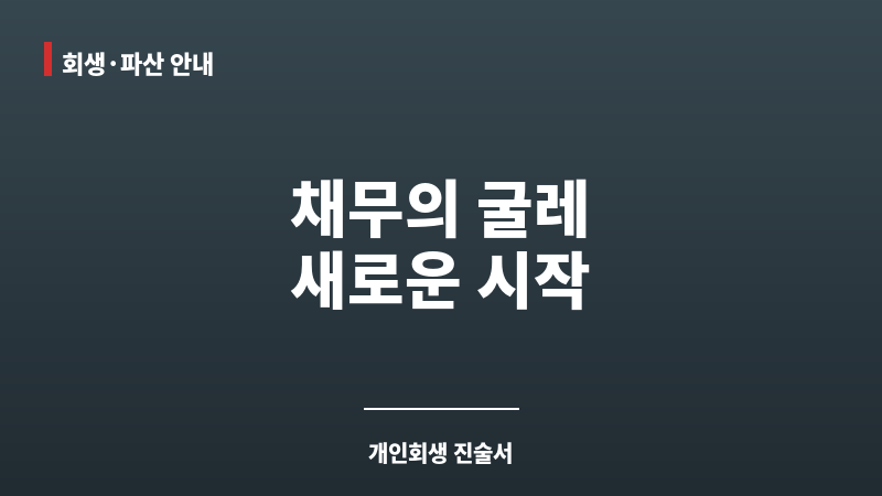 개인회생 진술서 쓰는 방법 보조 이미지
