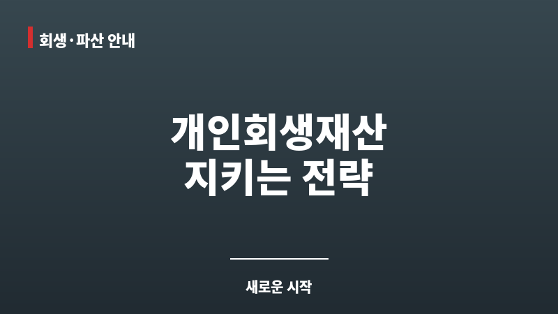 개인회생재산 보조 이미지