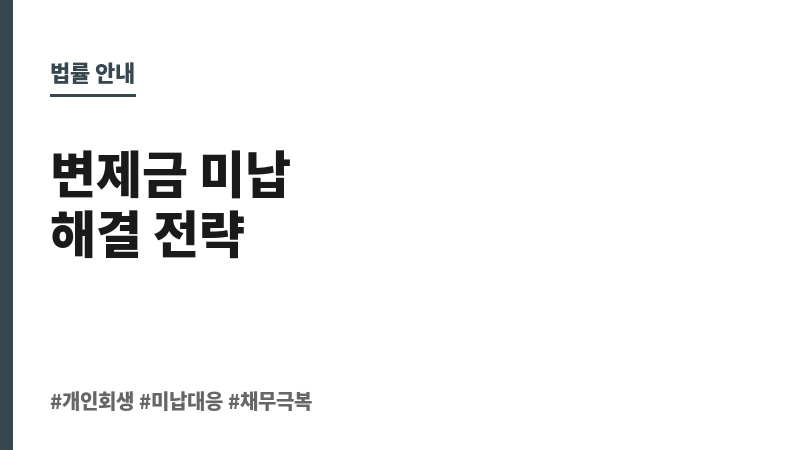 개인 회생 4회 미납 보조 이미지