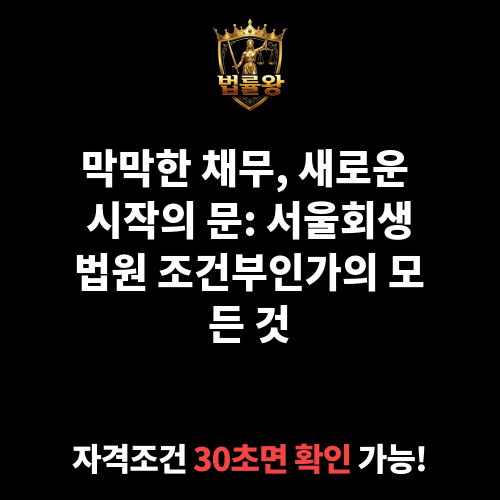 서울회생법원 조건부인가