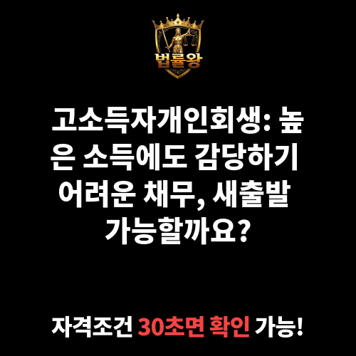 고소득자개인회생